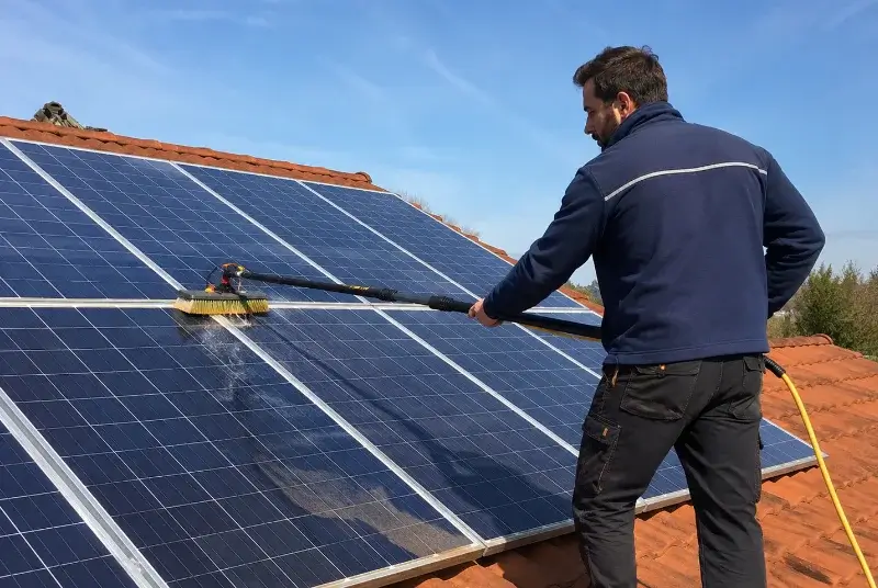 Nettoyage et entretien de panneaux solaires à Saint-Martin-des-Fontaines
